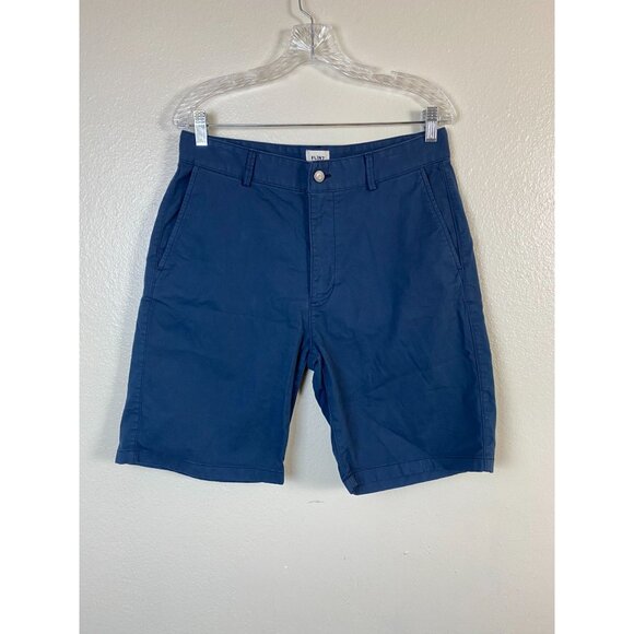 Flint & Tinder Mens Blue Chino Shorts Sz 32 Cotton Blend Summer Golf performance - Picture 1 of 16